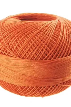 Fil de coton Lizbeth taille 20 Medium Coral Orange n°702 x192m Direttamente Dal Produttore