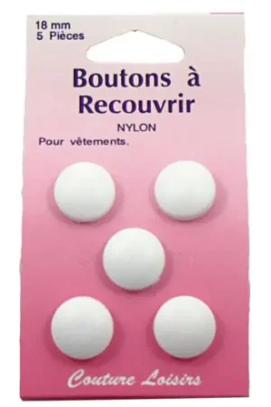 Bottoni da ricoprire - 5 bottoni per cucire - 18 mm - Couture loisirs Di Tendenza