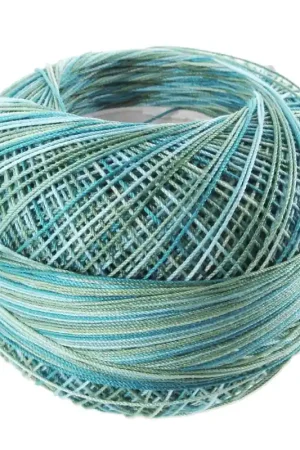 Super Prezzo Fil de coton Lizbeth taille 20 Blue River Glades n°164 x192m