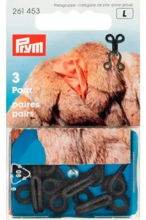 Graffette - 3 paia - Colore nero - Prym Quantità Limitata