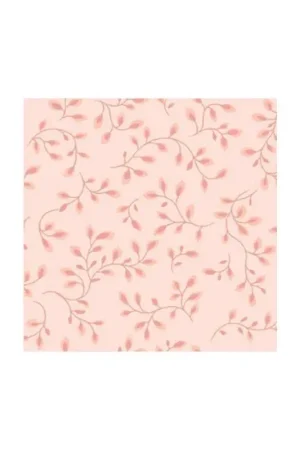 Henry Glass Folio Backing, Tessuto Rosa con Foglie Sconto