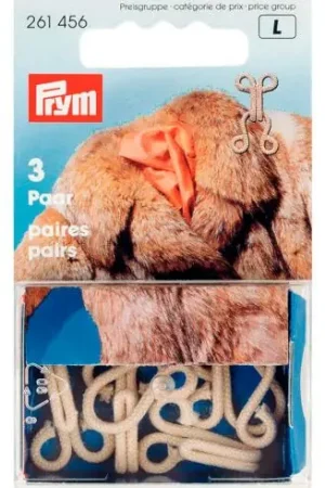 Graffette - 3 paia - Colore beige - Prym Promozione