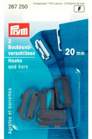 Consegna Rapida Graffette - 2 Gancio e spranghette - 20 mm - nero - Prym