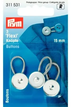 Bottoni vari - 3 bottoni Flexi - 15 mm - Prym Ultima Occasione