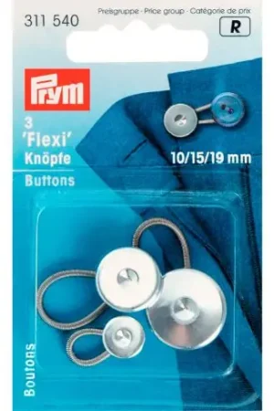 Solo Oggi Bottoni vari - 3 bottoni Flexi - 10/15/19 mm - Prym
