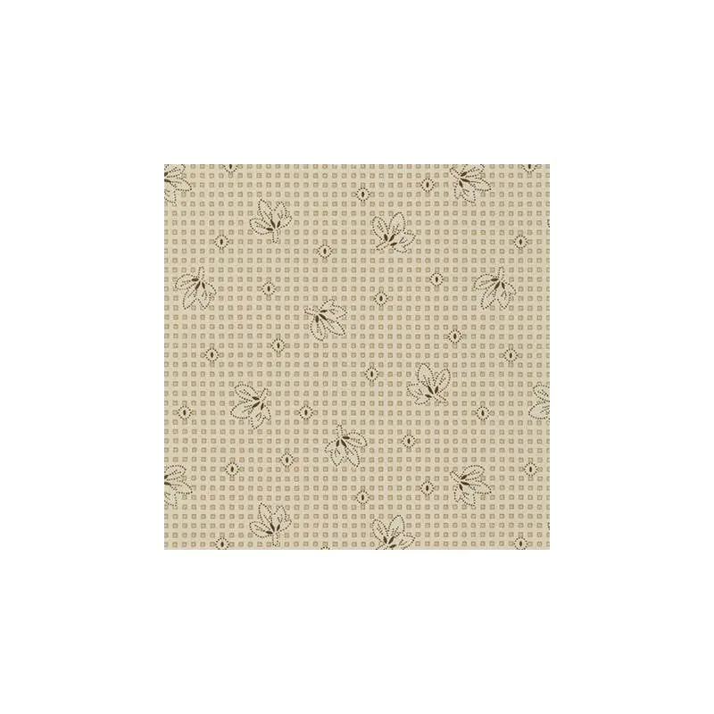 Subito Disponibile Robert Kaufman, Tessuto Beige con Fiori e Disegni