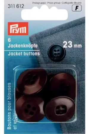 Bottoni a 4 fori - 6 bottoni per giacche 23 mm - Prym Offerta Del Giorno
