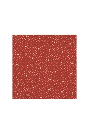 Soddisfatti O Rimborsati Moda Fabrics Nature's Chiristmas Collection, Tessuto Rosso con Pois Bianchi