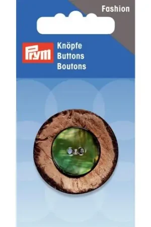 Vendita Finale Bottoni a 2 fori - Botton due fori cocco/madreperla 34 mm - Prym