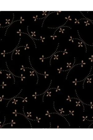 Henry Glass Ebony  Onyx by Kim Diehl, Tessuto Nero con Scintille Gialle Prezzo Di Fabbrica