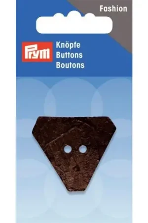 Bottoni a 2 fori - Bottone a triangolo marrone cocco - 30 mm - Prym Compra Adesso