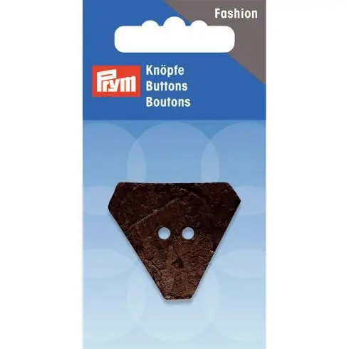 Bottoni a 2 fori - Bottone a triangolo marrone cocco - 30 mm - Prym Compra Adesso