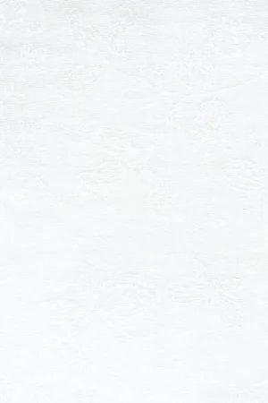 Basic Palette, Tessuto Retro Quilt Bianco con Fiori e Farfalle Tono su Tono Consegna Rapida