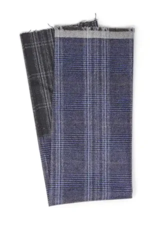 Vendita Finale Panno di Lana Pettinata Secca, Bicolor 6 - Fat Quarter 50 x 55 cm