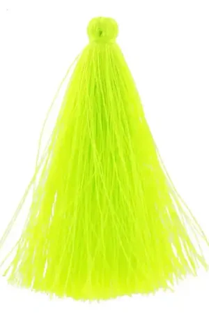 Pompon imitation soie 63-66 mm Jaune Fluo x1 Professionale