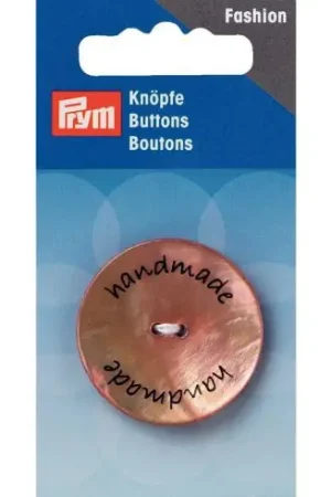 Bottoni a 2 fori - Bottone beige Handmade - 34 mm - Prym Saldi