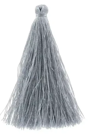 Pompon imitation soie 63-66 mm Gris x1 Occasione Imperdibile