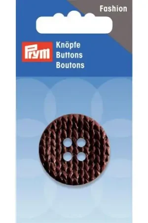 Popolare Bottoni a 4 fori - Bottone con motivo a maglia - 32 mm - Prym