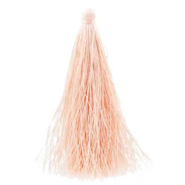 Spedizione Gratuita Pompon imitation soie 63-66 mm Light Peach x1