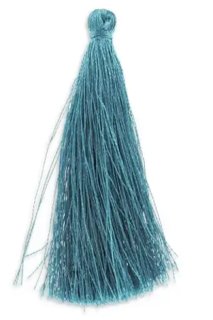 Must-Have Pompon imitation soie 88-93 mm Teal x1