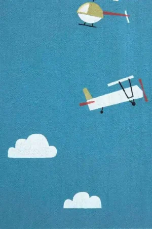 Tessuto Rustic Cotton Print Katia - Planes Prezzo Conveniente