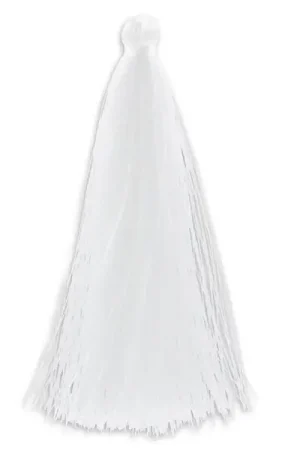 Prezzo Scontato Pompon imitation soie 88-93 mm Blanc x1