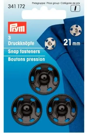 Ultimissimo Modello Bottoni a pressione - Bottoni a pressione per cucire - 21 mm - Prym