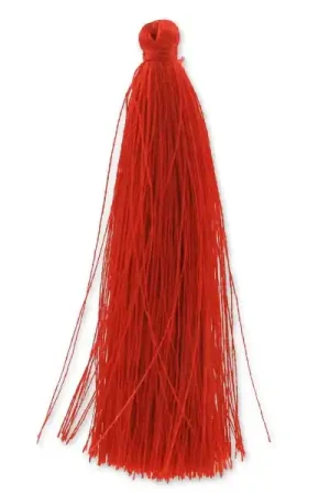 Reso Gratuito Pompon imitation soie 88-93 mm Rouge x1