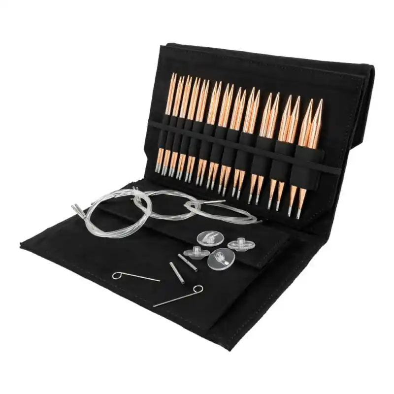 Set di Ferri circolari intercambiabili Nero 13 cm Cypra - Lykke Miglior Prezzo