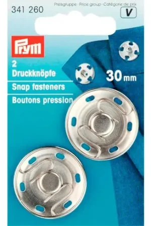 Must-Have Bottoni a pressione - Bottoni a pressione per cucire -30 mm - Prym