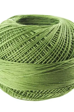 Fil de coton Lizbeth taille 40 Medium Leaf Green n°684 x274m Popolare