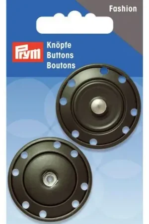 Ultima Occasione Bottoni a pressione - Bottoni a pressione per cucire in ottone verde scuro - 35mm - Prym