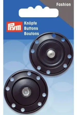 Popolare Bottoni a pressione - Bottoni a pressione da cucire in ottone blu scuro - 35 mm - Prym
