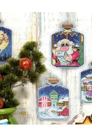 Kit di punto croce - Set di Addobbi natalizi - Orchidea Soddisfatti O Rimborsati