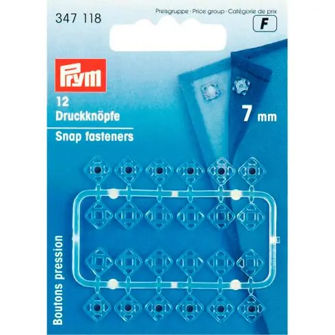 Bottoni a pressione - Bottoni a pressione per cucire quadrate - 7 mm - Prym Non Perdere