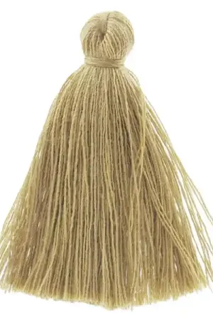 Professionale Pompon imitation coton 43-46 mm Marron Clair x1