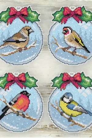 Kit di punto croce - Set di Uccelli - Orchidea Promozione