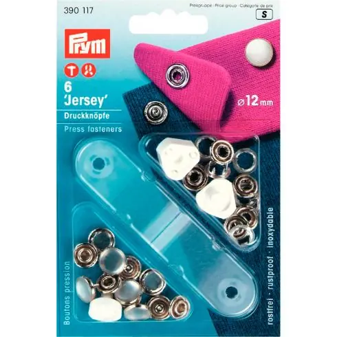 Bottoni a pressione - Kit bottoni a pressione Jersey - 12 mm - Prym Must-Have