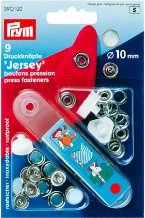 Vendita Finale Bottoni a pressione - Kit bottoni a pressione Jersey - 10 mm - Prym