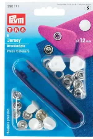 Bottoni a pressione - Kit bottoni a pressione Jersey - 12 mm - Prym Affare