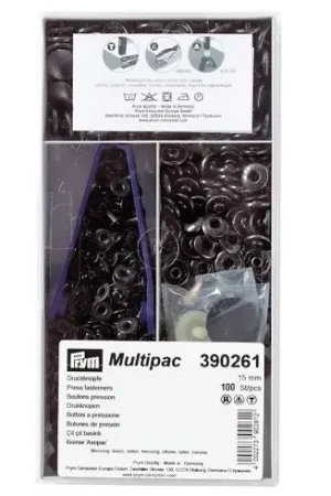 Bottoni a pressione - 100 bottoni a pressione Anorak - 15 mm - Prym Pagamento Sicuro