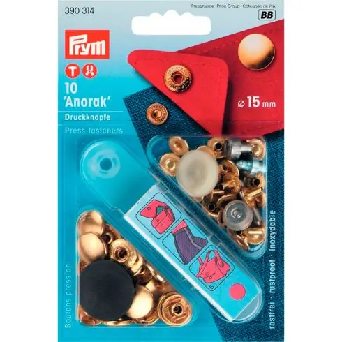 Promozione Esclusiva Bottoni a pressione - Kit bottoni a pressione Anorak - 15 mm - Prym