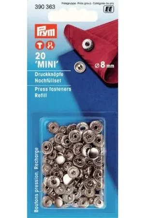 Bottoni a pressione - Ricarica di 20 pulsanti a pressione mini - 8 mm - Prym Direttamente Dal Produttore