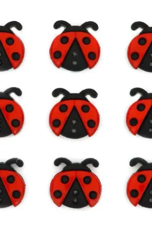 Bottoni Sew Cute Ladybugs - Dress It Up A Buon Prezzo