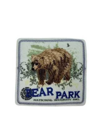 Applicazione Termoadesiva Quadrato Patch Ricamo Animale Orso 65 Mm Direttamente Dal Produttore