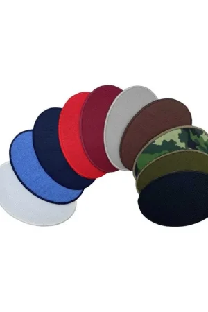 Applicazione Termoadesiva Patch Forma Ovale Saldastrappi Tessuto Unito 65x95 Mm Offerta Lampo