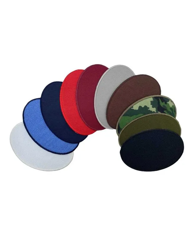 Applicazione Termoadesiva Patch Forma Ovale Saldastrappi Tessuto Unito 65x95 Mm Offerta Lampo