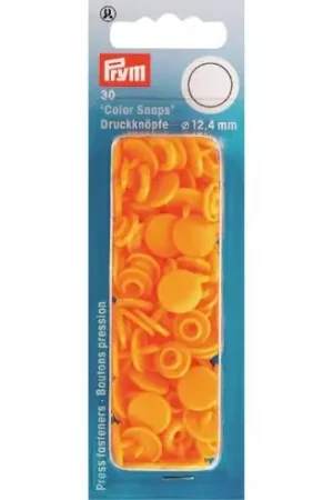 Bottoni a pressione - 30 bottoni pressioni a ribadire giallo - 12.4 mm - Prym Promo Stagionale