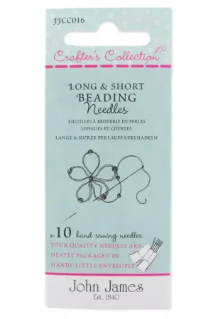 Assortiment d'aiguilles broderie de perles taille 10 et 12 x10 Acquista Ora