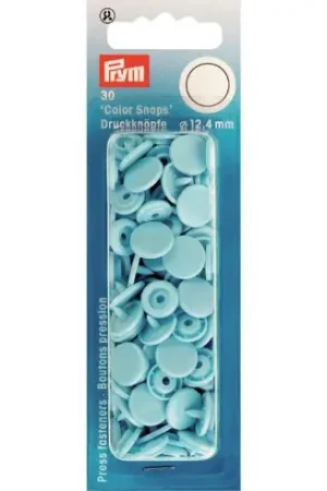 Nuova Collezione Bottoni a pressione - 30 bottoni pressioni a ribadire blu pallido - 12.4 mm - Prym